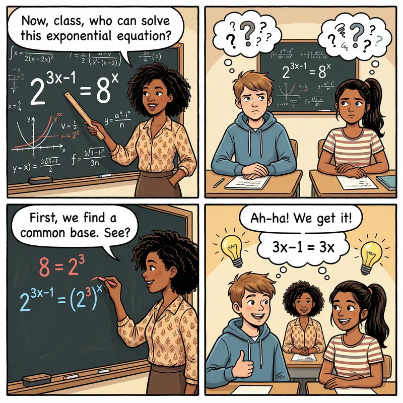 Exponential Equation Comic Strip: Exploring Math Concepts Exponential Equation Comic Strip: Exploring Math Concepts