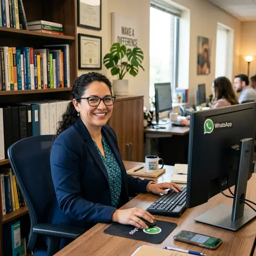 WhatsApp Customer Service by a Professional Woman