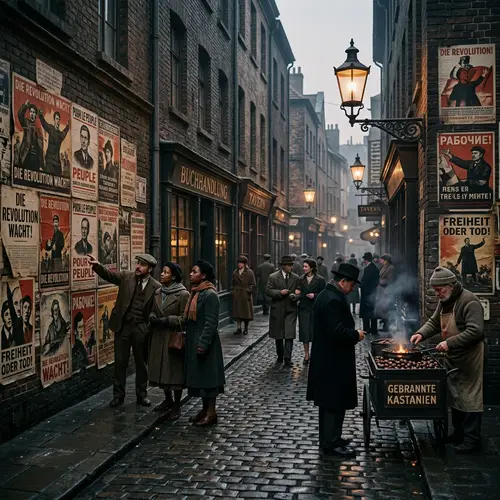 Vintage Propaganda Ambiance: Explore the Rue Atmosphere
