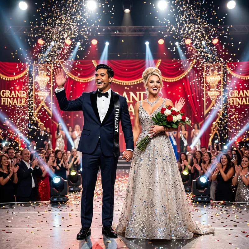 Mr and Ms Pageant Contestants | Red Background Glamour Mr and Ms Pageant Contestants | Red Background Glamour