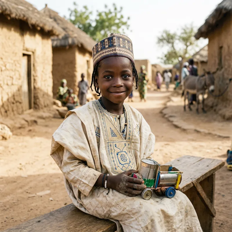 Resilient Boy from Northern Nigeria: A Portrait of Hope