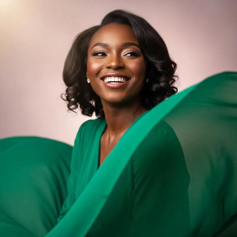 Beautiful Smiling Black Woman Portrait