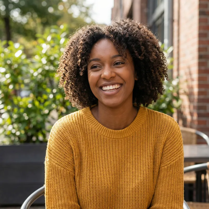 Beautiful Smiling Black Woman Portrait