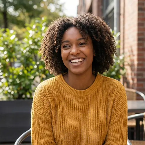 Beautiful Smiling Black Woman Portrait