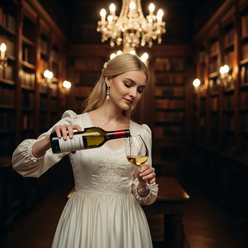 Old Money Girl Serving Wine