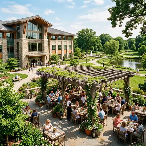 Create a Stunning Library with Dining Pergola