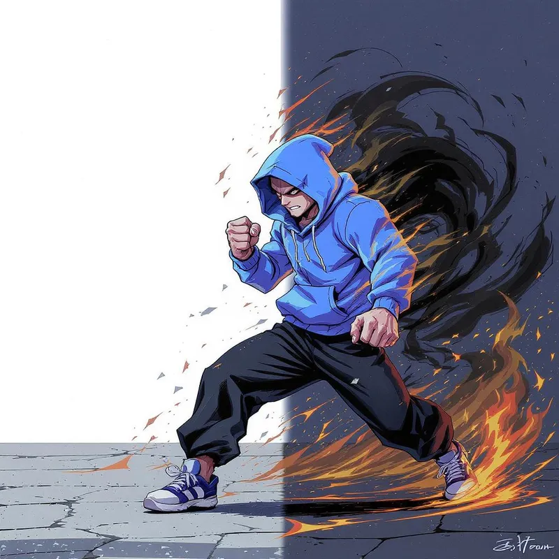 Dynamic Anime Character Animation Frames