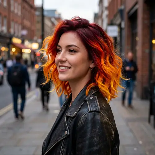 Fiery Fire-Inspired Hairstyle | Modern & Edgy Hair Look