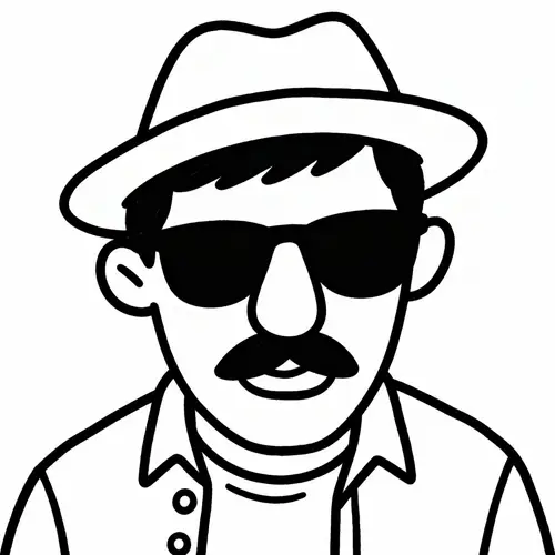 Unique Black-and-White Doodle Art Illustration