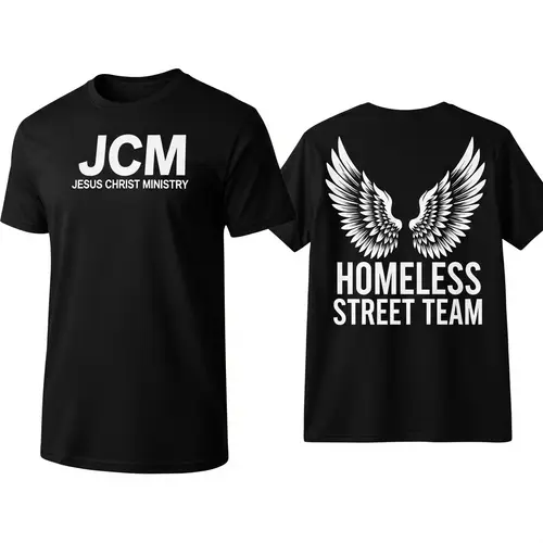 Jesus Christ Ministry Black T-Shirt Design