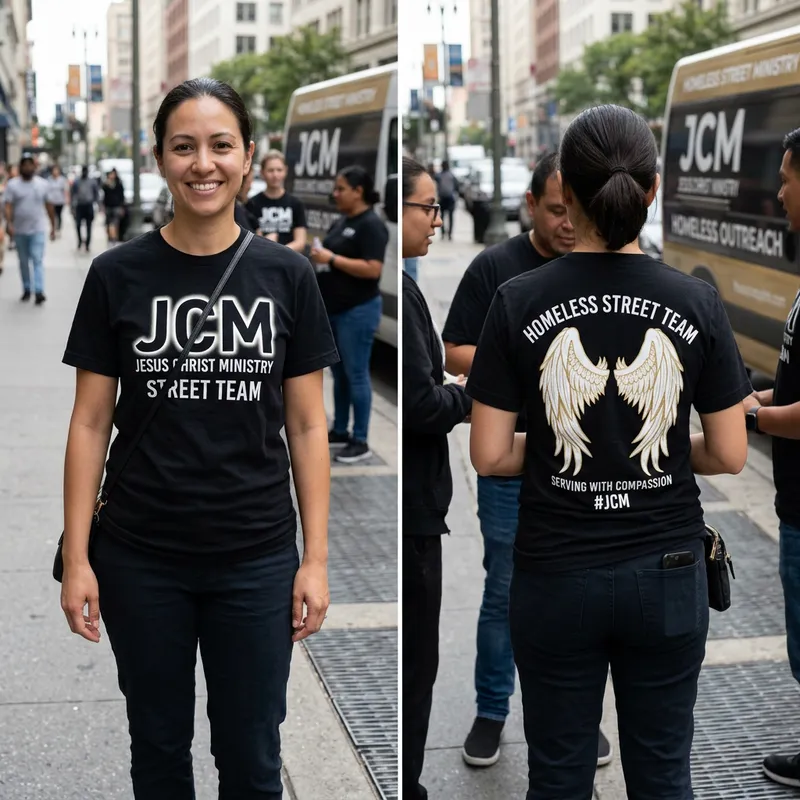 Jesus Christ Ministry Black T-Shirt Design