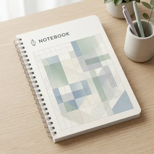 Stylish Minimalist Notebook Cover Design