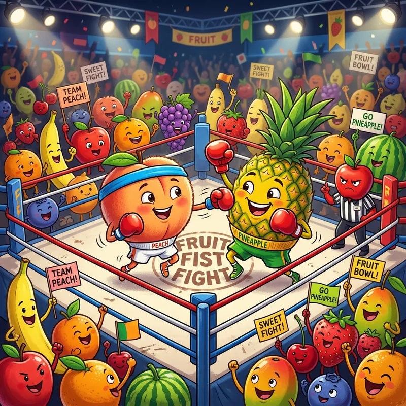 Peach vs Pineapple: The Ultimate Fruit Boxing Match