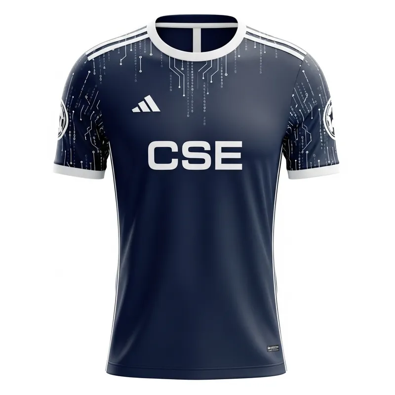 Modern Navy Blue Football Jersey for CSE Students