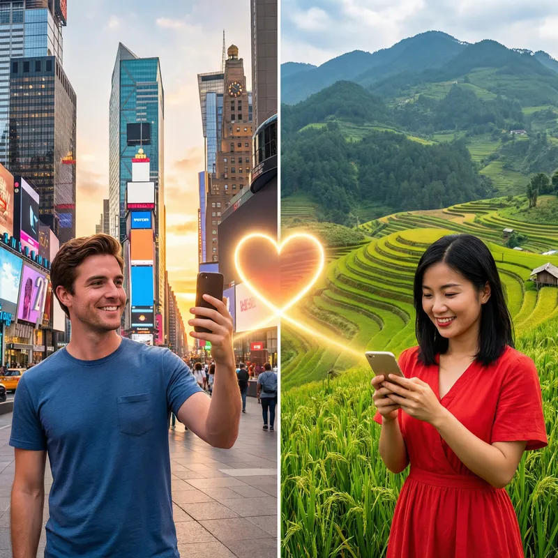 Long Distance Love: Couple Embracing Distance Relationship Long Distance Love: Couple Embracing Distance Relationship