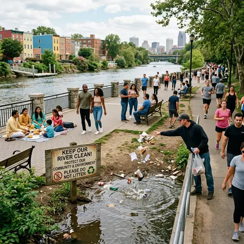 Diverse Community Scenes | Environmental Conservation Message