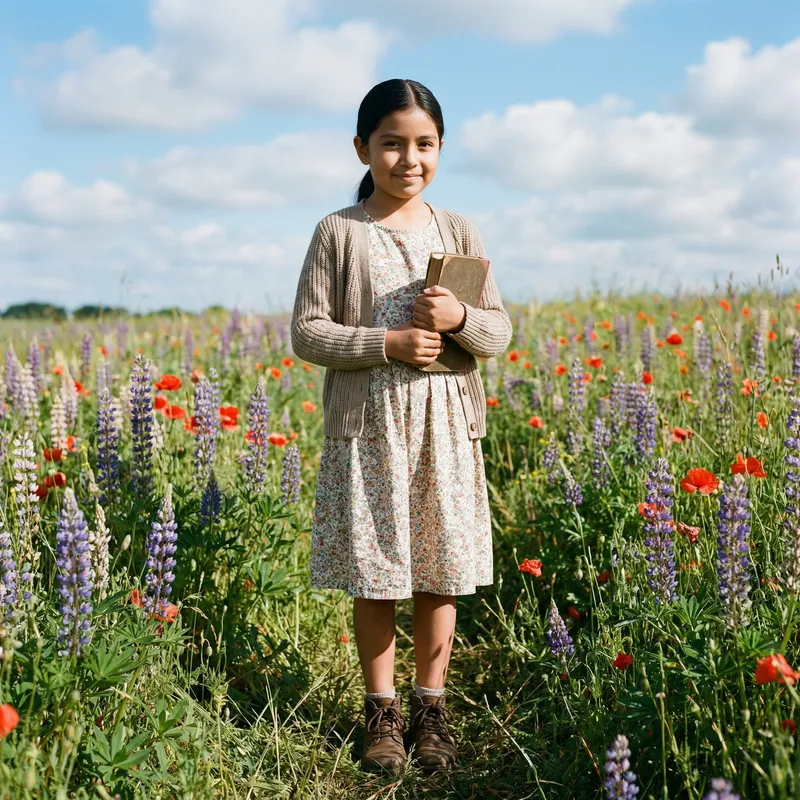 Modest Hispanic Girl | Innocence Captured in Fields Modest Hispanic Girl | Innocence Captured in Fields