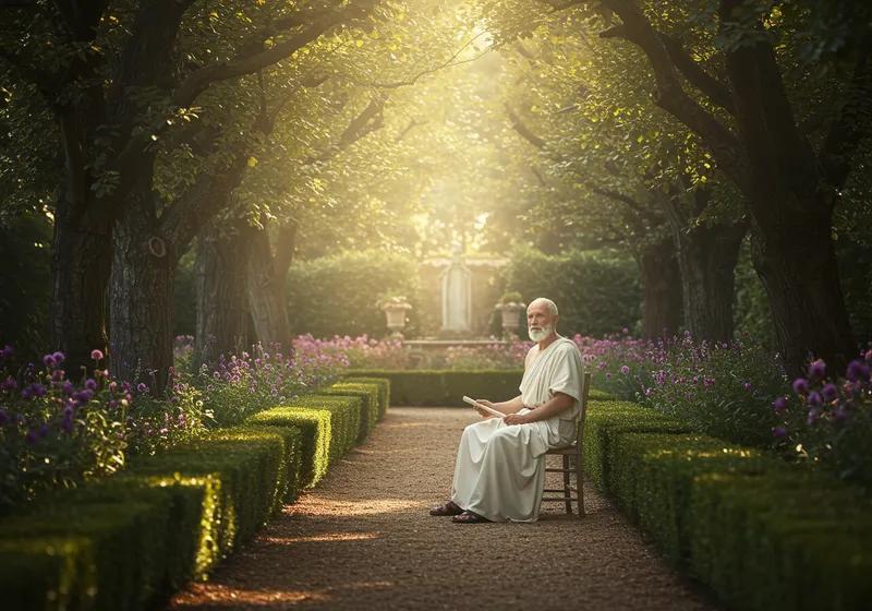 Stoic Philosopher in the Garden