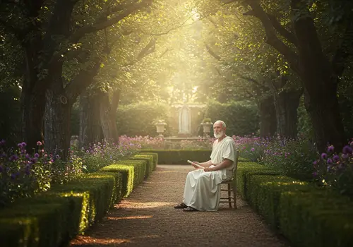 Stoic Philosopher in the Garden