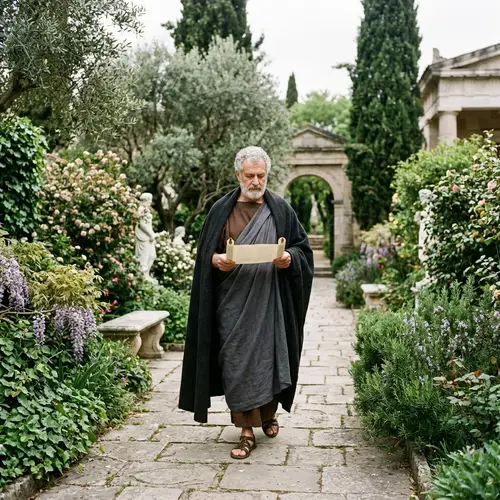 Stoic Philosopher in the Garden