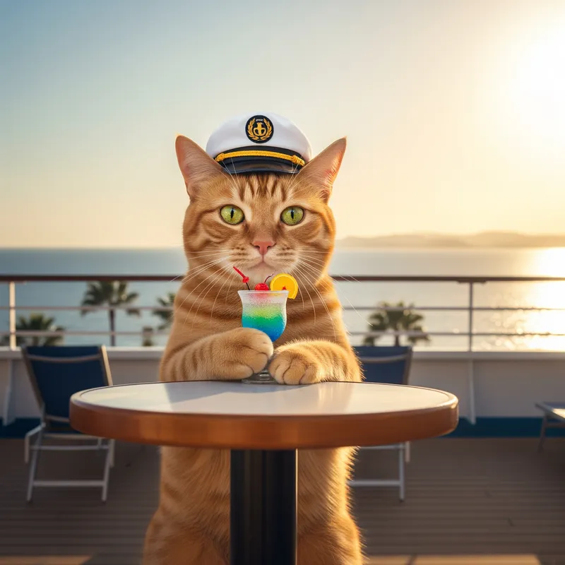 Handsome Cat on a Cruise Ship