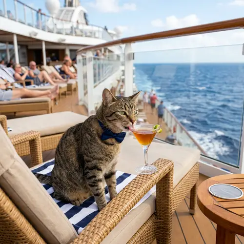 Handsome Cat on a Cruise Ship