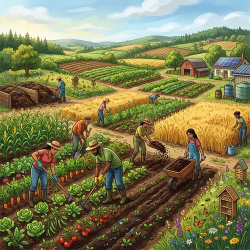 Dynamic Agricultural Scene: Sustainable Crop Rotation Practices