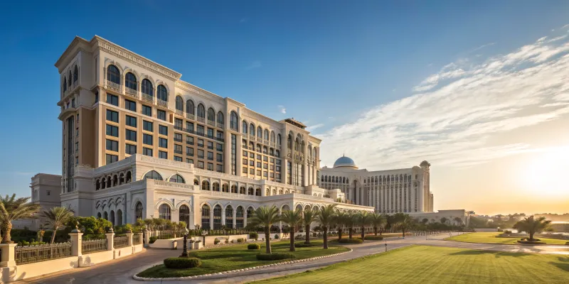 Ritz Carlton Hotel Abu Dhabi on a Sunny Day