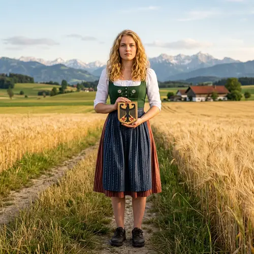 Anthropomorphic Representation of Germany as a Young Woman