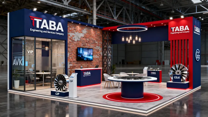 Modern Exhibition Booth Design for TABA Engineering