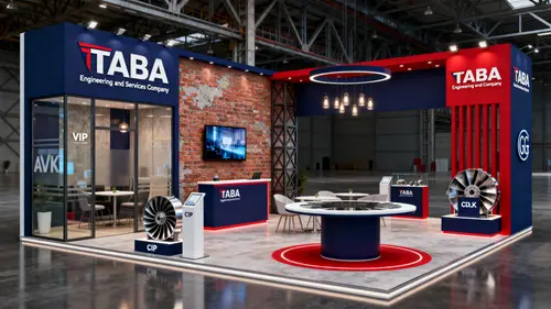 Modern Exhibition Booth Design for TABA Engineering