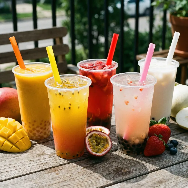 Bubble Tea Collection - Mango, Passionfruit, Strawberry, Lychee, White Gourd
