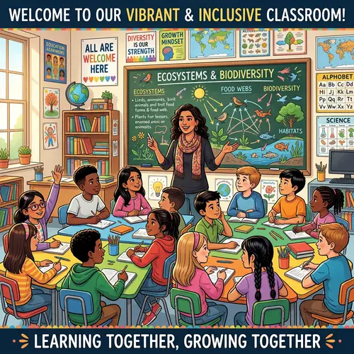 Inclusive Classroom Poster - Encouraging Diversity & Inclusion