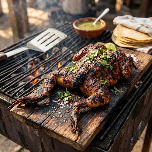 Grilled Frog Asada with Charred Tail