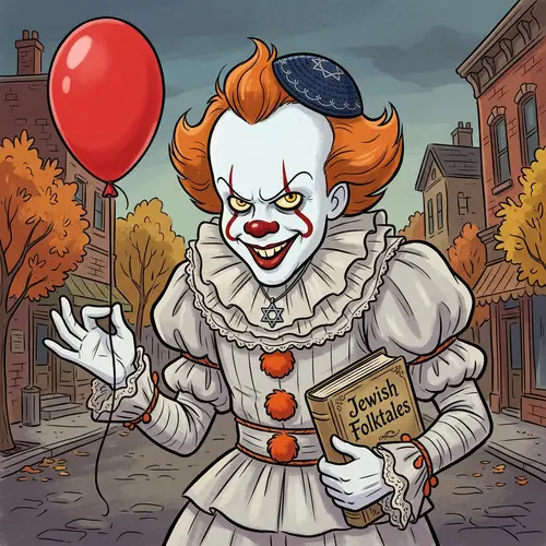 Pennywise Clown Jew Cartoon Art