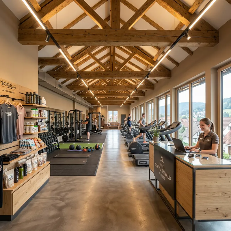Modern Gym Interior with Cozy Ambiance