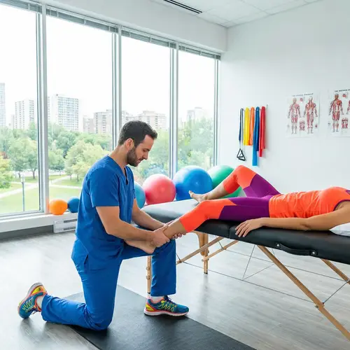 Achilles Tendon Treatment: Photo-Realistic Massage