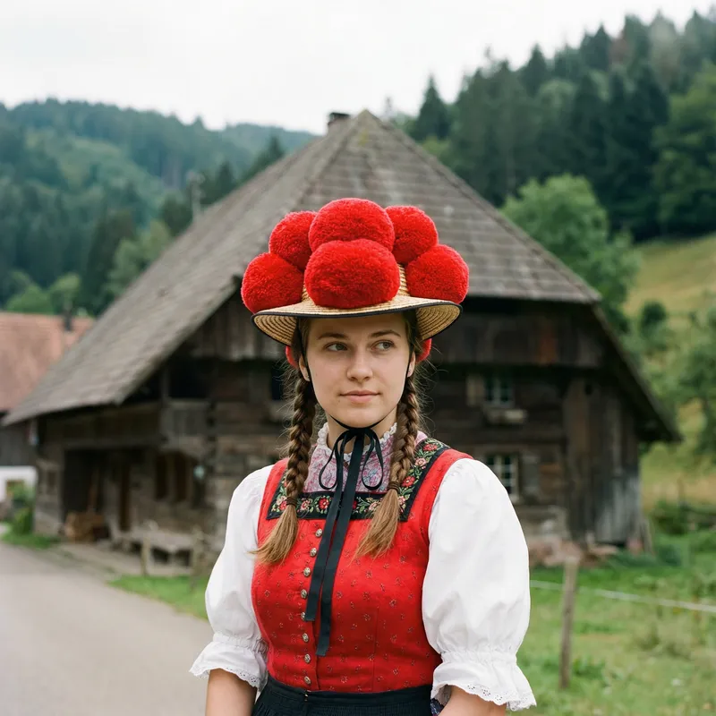 Authentic Black Forest Traditional Dress Portrait