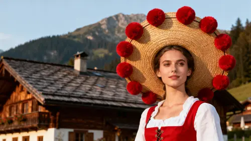 Authentic Black Forest Traditional Dress Portrait