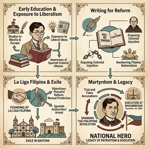 Illustrating Rizal's Life Events and Connections