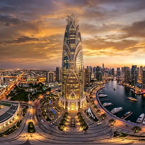 Majestic Contemporary Arabian Skyscraper | Elegant Design