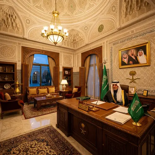 Ambassadorial Office in Saudi Arabian Embassy | Opulent Elegance