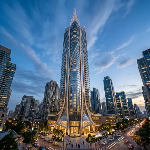 Elegant & Prestigious Feminine Skyscraper Design | Stunning Architectural Masterpiece