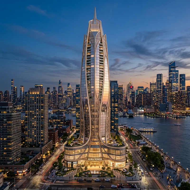 Innovative & Elegant Skyscraper Design Tower | Femininity & Prestige