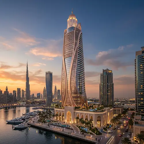 Elegant Arabian Skyscraper | Prestigious & Feminine Design