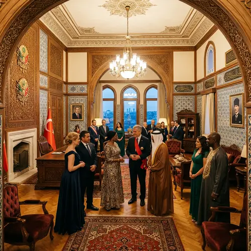Luxurious Ambassadorial Office in Turkish Embassy | Regal Atmosphere