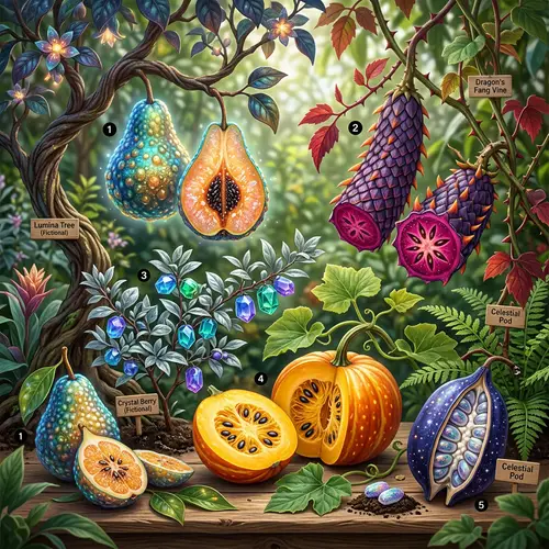Unique Fantasy Fruits: Shapes, Colors & Textures