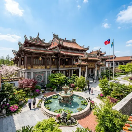 Taiwanese-Designed Orientalist Embassy - Cultural Craftsmanship & Serenity