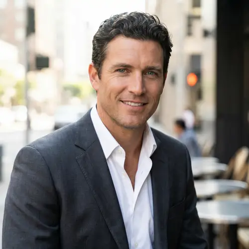 Stylish 35-Year-Old Man in a Suit