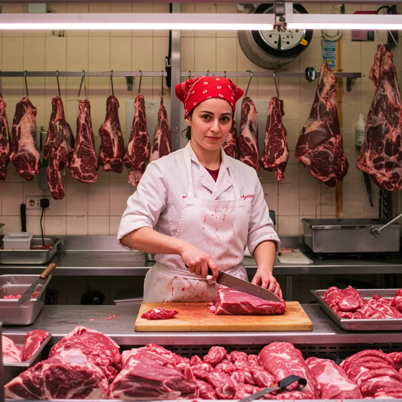 Expert Butcher Woman: Skills & Craft